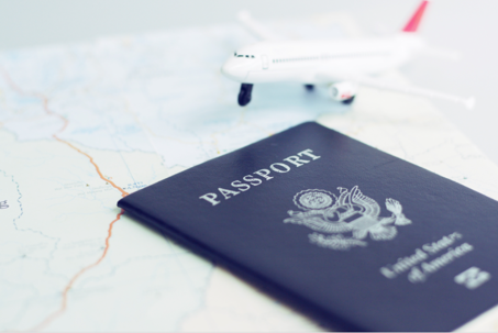 plane and passport