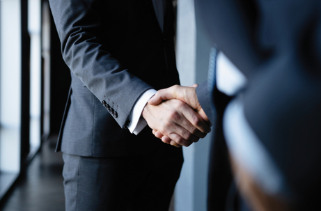 Shaking hands