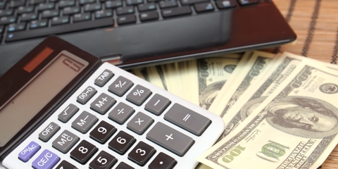 calculator and money