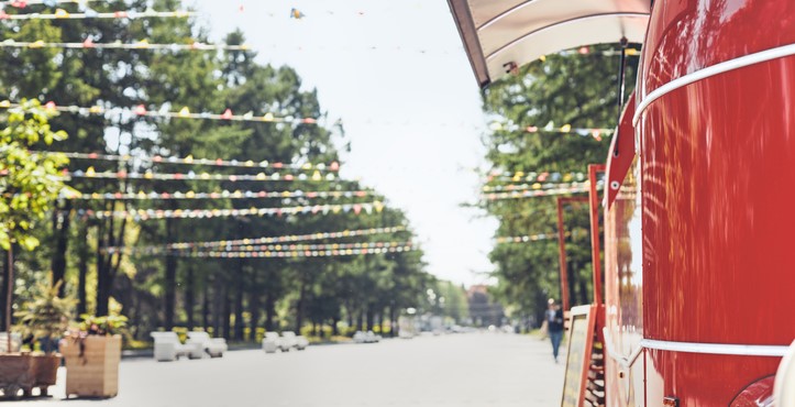 outdoor food van